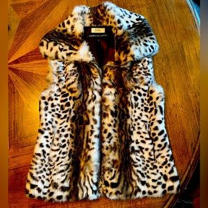 Adrienne Landau for Neiman Marcus EXCLUSIVE size small rabbit fur vest.